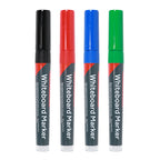 TIMCO Whiteboard Markers, Fine Tip, Mixed Colours, Fine Tip Four Pack, Box of 4