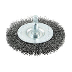 TIMCO Drill Wheel Brush, Crimped Steel Wire, 75mm