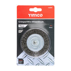 TIMCO Drill Wheel Brush, Crimped Steel Wire, 75mm
