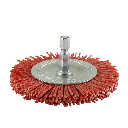 TIMCO Drill Wheel Brush, Nylon, 75mm