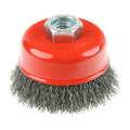TIMCO Angle Grinder Cup Brush, Crimped Steel Wire, 75mm