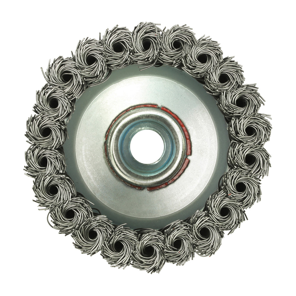 TIMCO Angle Grinder Cup Brush, Twisted Knot Steel Wire, 80mm