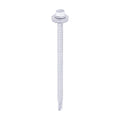 TIMCO Metal Construction Light Section Screws, Hex, EPDM Washer, Self-Drilling, Exterior, Silver Organic, 5.5 x 100, Pack of 100, BML100W16