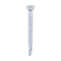 TIMCO Metal Construction Timber to Light Section Screws, Countersunk, Wing-Tip, Self-Drilling, Bi-Metal, Exterior, Silver Organic, 5.5 x 65