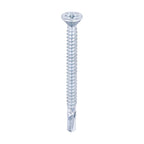 TIMCO Metal Construction Timber to Light Section Screws, Countersunk, Wing-Tip, Self-Drilling, Bi-Metal, Exterior, Silver Organic, 5.5 x 65