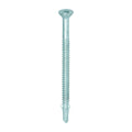 TIMCO Metal Construction Timber to Light Section Screws, Countersunk, Wing-Tip, Self-Drilling, Bi-Metal, Exterior, Silver Organic, 5.5 x 85