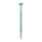 TIMCO Metal Construction Timber to Light Section Screws, Countersunk, Wing-Tip, Self-Drilling, Bi-Metal, Exterior, Silver Organic, 5.5 x 85