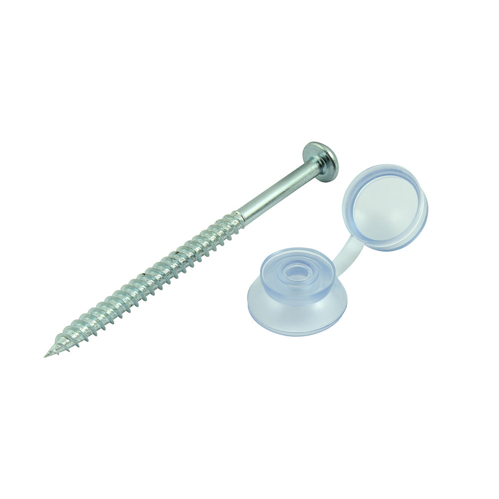 TIMCO Corrugated Sheet Fixings, Clear, 10 x 3, Bag of 50