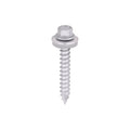 TIMCO Metal Construction Thin Sheet Metal to Timber Screws, Hex, EPDM Washer, Slash Point, Exterior, Silver Organic, 6.3 x 45, Pack of 90