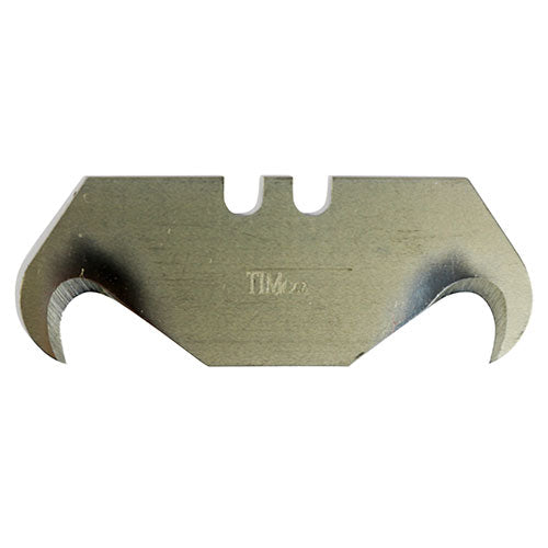 TIMCO Hooked Utility Knife Blades, 51 x 19 x 0.6, Pack of 10