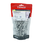 TIMCO Metal Construction Light Section Screws, Hex, Self-Drilling, Exterior, Silver Organic, 5.5 x 70, Pack of 100, L70BB