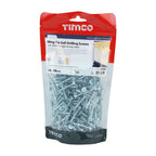 TIMCO Metal Construction Timber to Light Section Screws, Countersunk, Wing-Tip, Self-Drilling, Zinc, 4.8 x 38, Pack of 260