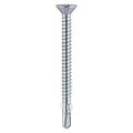 TIMCO Metal Construction Timber to Light Section Screws, Countersunk, Wing-Tip, Self-Drilling, Zinc, 5.5 x 50, Pack of 150