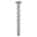 TIMCO Multi-Fix Masonry Bolts, Hex, Exterior, Silver, 10.0 x 60, Box of 50