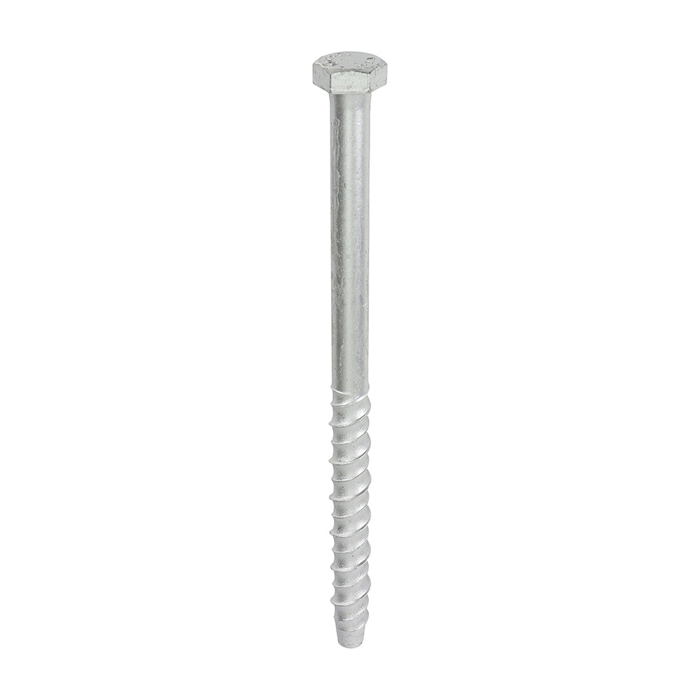 TIMCO Multi-Fix Masonry Bolts, Hex, Exterior, Silver, 12.0 x 200, Box of 25