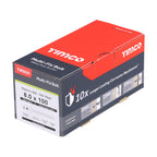 TIMCO Multi-Fix Masonry Bolts, Pan, Exterior, Silver, 8.0 x 100/M10, Box of 50