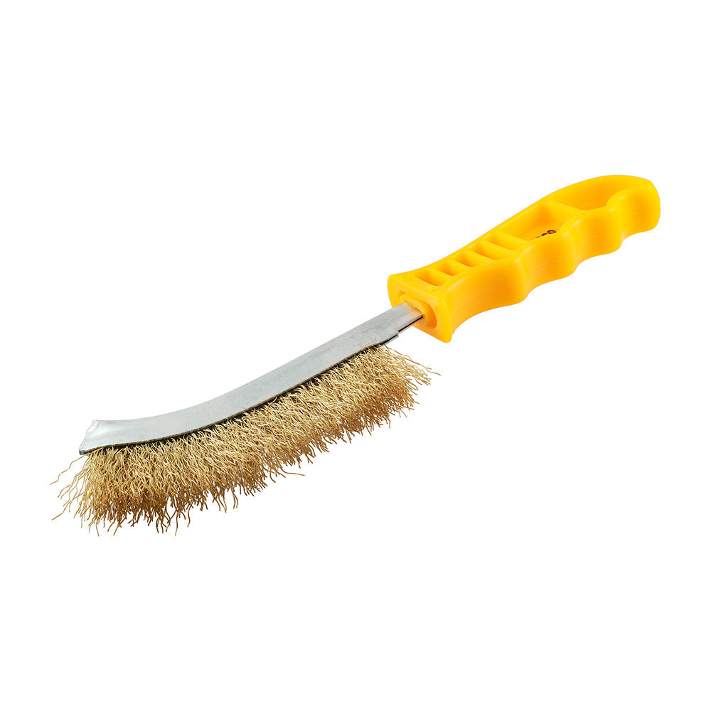 TIMCO Wire Hand Brush, Brass, 255mm